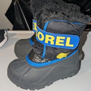 Sorel Black and Blue Kids' Snow Boots Toddler size 9